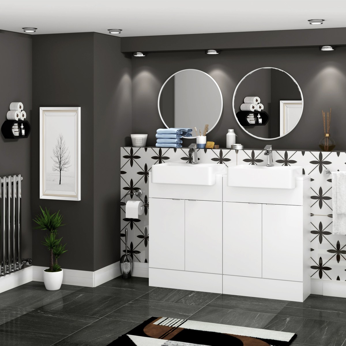 Turin White Bathroom&nbsp;Furniture